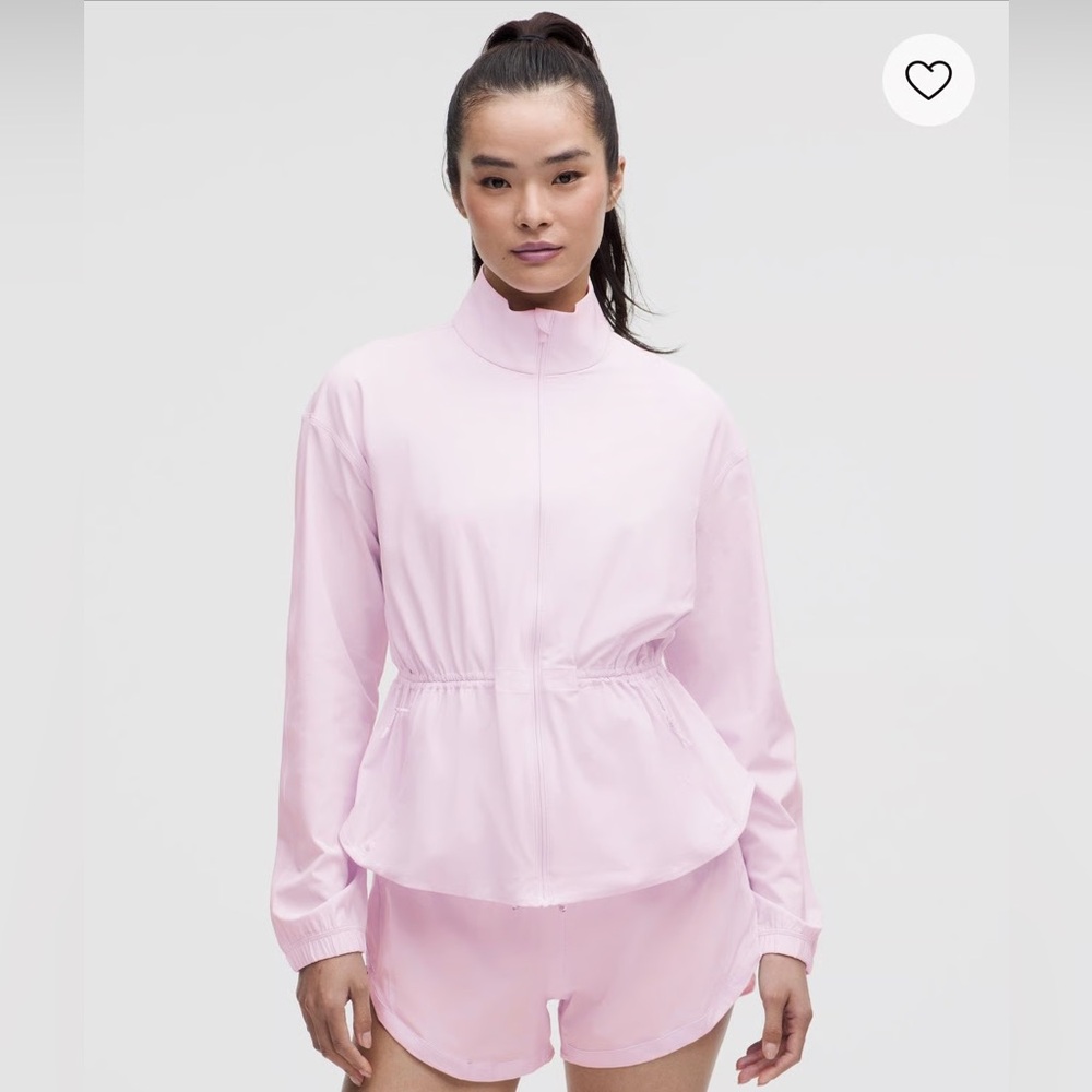 Lululemon UV-Protective Cinch-Waist Running Jacket Color - Pink Organza - Picture 1 of 9